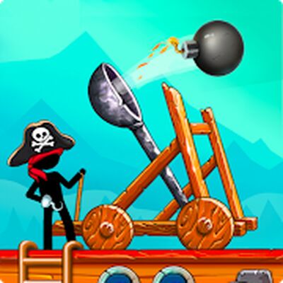 Download The Catapult: Castle Clash with Stickman Pirates (Unlimited Money MOD) for Android