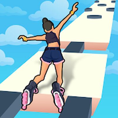 Download Sky Roller: Rainbow Skating (Unlimited Money MOD) for Android