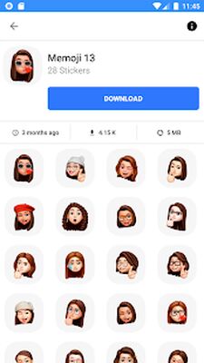 Download Memoji Stickers for WhatsApp Chat: Avatar 3D Emoji (Pro Version MOD) for Android