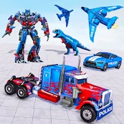 Download Police Truck Robot Game – Dino (Premium Unlocked MOD) for Android