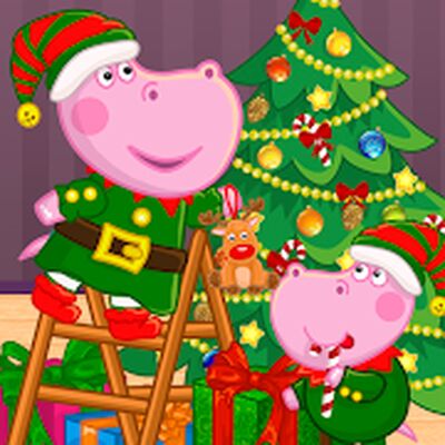 Download Santa Hippo: Christmas Eve (Unlocked All MOD) for Android