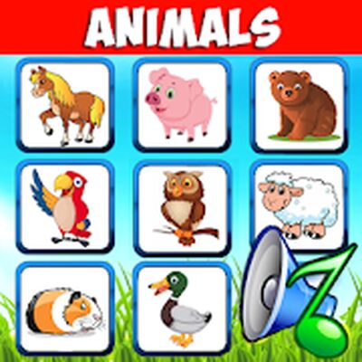 Animal sounds. Learn animals names for kids