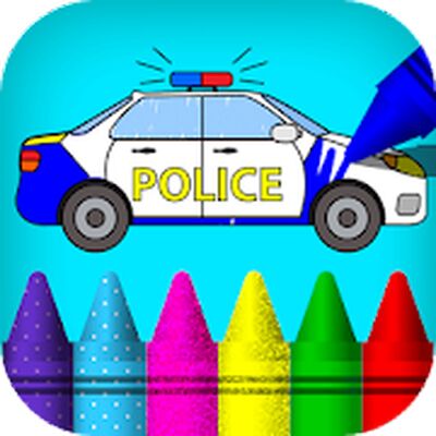 Download Car coloring : kids doodle drawing games for kids (Premium Unlocked MOD) for Android