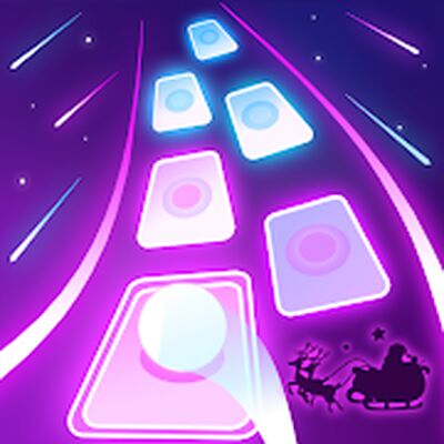 Download Magic Ball Tiles Hop Music Run (Unlimited Coins MOD) for Android