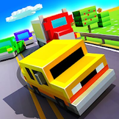 Download Blocky Highway: Traffic Racing (Premium Unlocked MOD) for Android