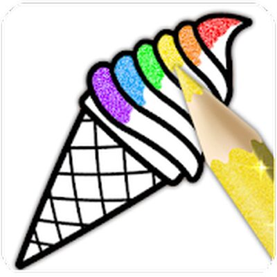 Download Glitter Ice Cream Coloring (Premium MOD) for Android