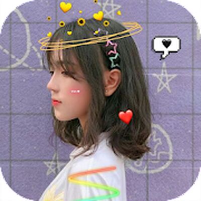 Download Live face sticker sweet camera (Pro Version MOD) for Android