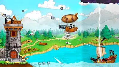 Download The Catapult: Castle Clash with Stickman Pirates (Unlimited Money MOD) for Android