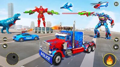Download Police Truck Robot Game – Dino (Premium Unlocked MOD) for Android