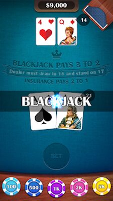Download Blackjack 21: casino card game (Unlocked All MOD) for Android