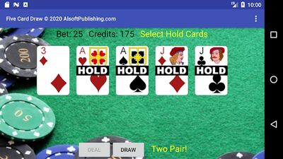 Download Five Card Draw Poker (Premium Unlocked MOD) for Android