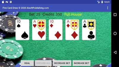 Download Five Card Draw Poker (Premium Unlocked MOD) for Android