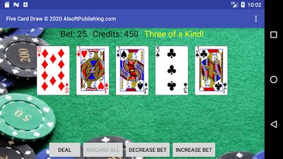 Download Five Card Draw Poker (Premium Unlocked MOD) for Android