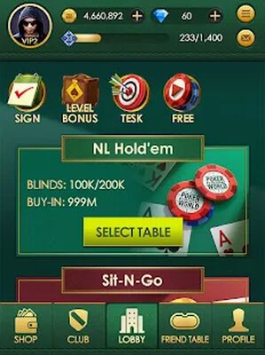 Download Poker World: Texas hold'em (Premium Unlocked MOD) for Android