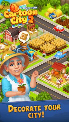 Download Cartoon city 2 farm town story (Unlocked All MOD) for Android