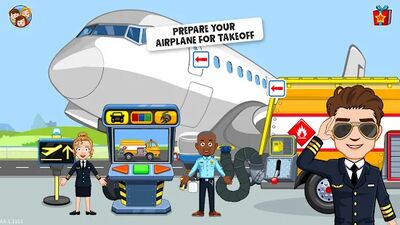 Download My Town: Airport game for kids (Premium Unlocked MOD) for Android