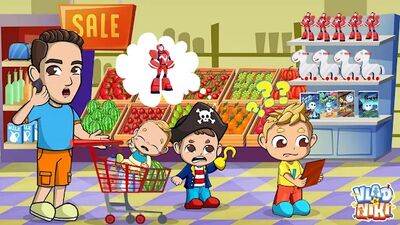 Download Vlad & Niki Supermarket game (Unlimited Coins MOD) for Android