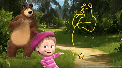 Download Masha and the Bear: Mini games (Unlimited Coins MOD) for Android