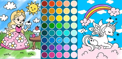 Download Princess coloring book pages (Unlimited Coins MOD) for Android