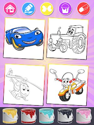 Download Cars Coloring Books for Kids (Unlimited Money MOD) for Android