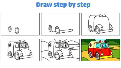 Download Car coloring : kids doodle drawing games for kids (Premium Unlocked MOD) for Android