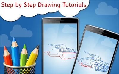 Download How to Draw Tanks Step by Step Drawing App (Unlimited Coins MOD) for Android