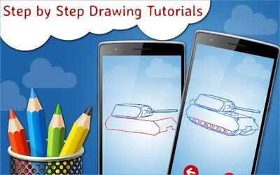 Download How to Draw Tanks Step by Step Drawing App (Unlimited Coins MOD) for Android