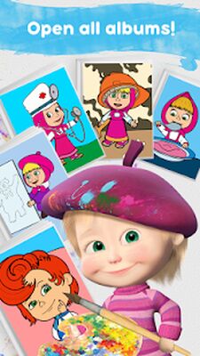 Download Masha and the Bear: Coloring (Unlocked All MOD) for Android
