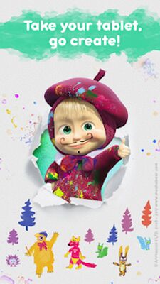 Download Masha and the Bear: Coloring (Unlocked All MOD) for Android