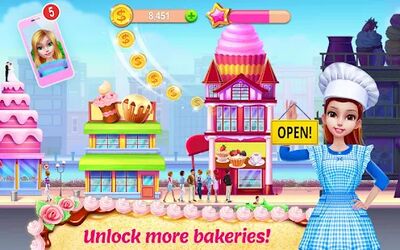 Download My Bakery Empire: Cake & Bake (Free Shopping MOD) for Android