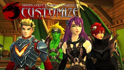 Download AdventureQuest 3D MMO RPG (Free Shopping MOD) for Android