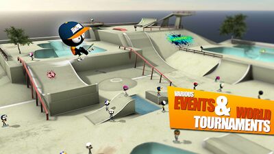 Download Stickman Skate Battle (Unlocked All MOD) for Android