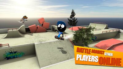 Download Stickman Skate Battle (Unlocked All MOD) for Android