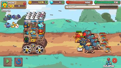 Download CatnRobot Idle Defense Grow TD (Unlimited Money MOD) for Android