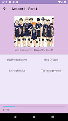 Download Haikyuu Trivia (Premium Unlocked MOD) for Android