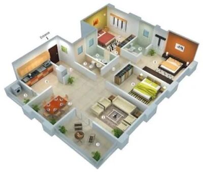 Download 3D house plan designs (Unlocked MOD) for Android