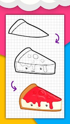 Download How to draw cute food, drinks step by step (Free Ad MOD) for Android