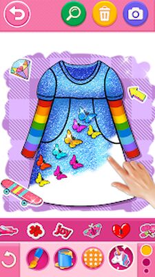 Download Glitter dress coloring and drawing book for Kids (Premium MOD) for Android