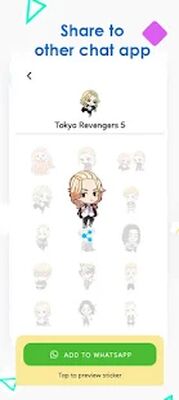 Download Tokyo Revengers Stickers (Premium MOD) for Android