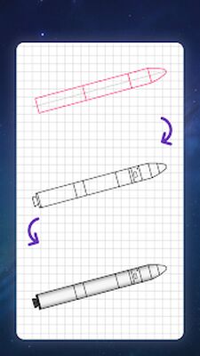 Download How to draw rockets, spaceships. Drawing lessons (Pro Version MOD) for Android