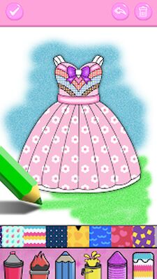 Download Glitter Dresses Coloring Book (Pro Version MOD) for Android