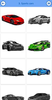 Download Car Color by Number – Pixel Car Coloring Book (Pro Version MOD) for Android