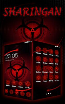Download Sharingan Theme: Cool launcher Rasengan Wallpaper (Unlocked MOD) for Android