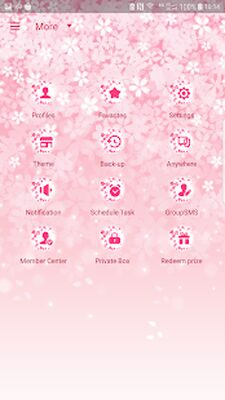 Download Blooming cherry blossoms skin for Next SMS (Premium MOD) for Android