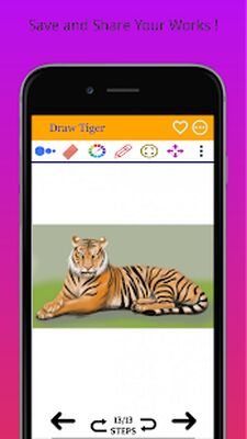 Download How to Draw Tiger Step by Step (Free Ad MOD) for Android