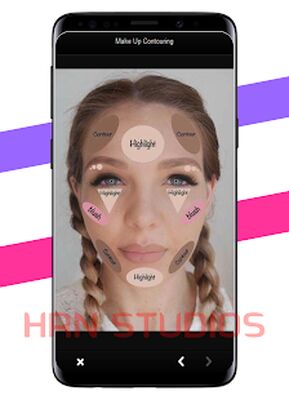 Download Tutorial on makeup contours (Free Ad MOD) for Android