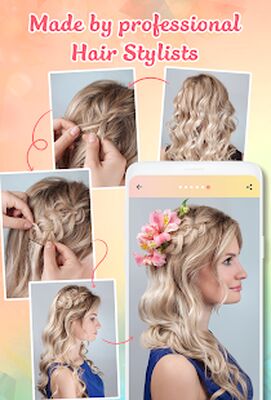 Download Hairstyle app: Hairstyles step by step for girls (Unlocked MOD) for Android