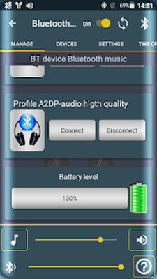 Download Bluetooth Audio Widget Battery (Premium MOD) for Android