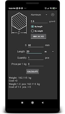 Download Metal Weight Calculator (Unlocked MOD) for Android