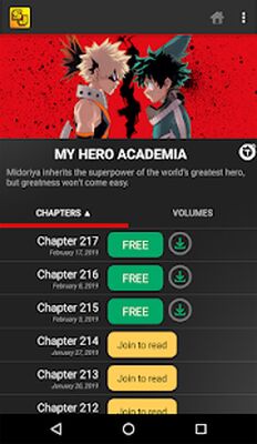 Download Shonen Jump Manga & Comics (Free Ad MOD) for Android